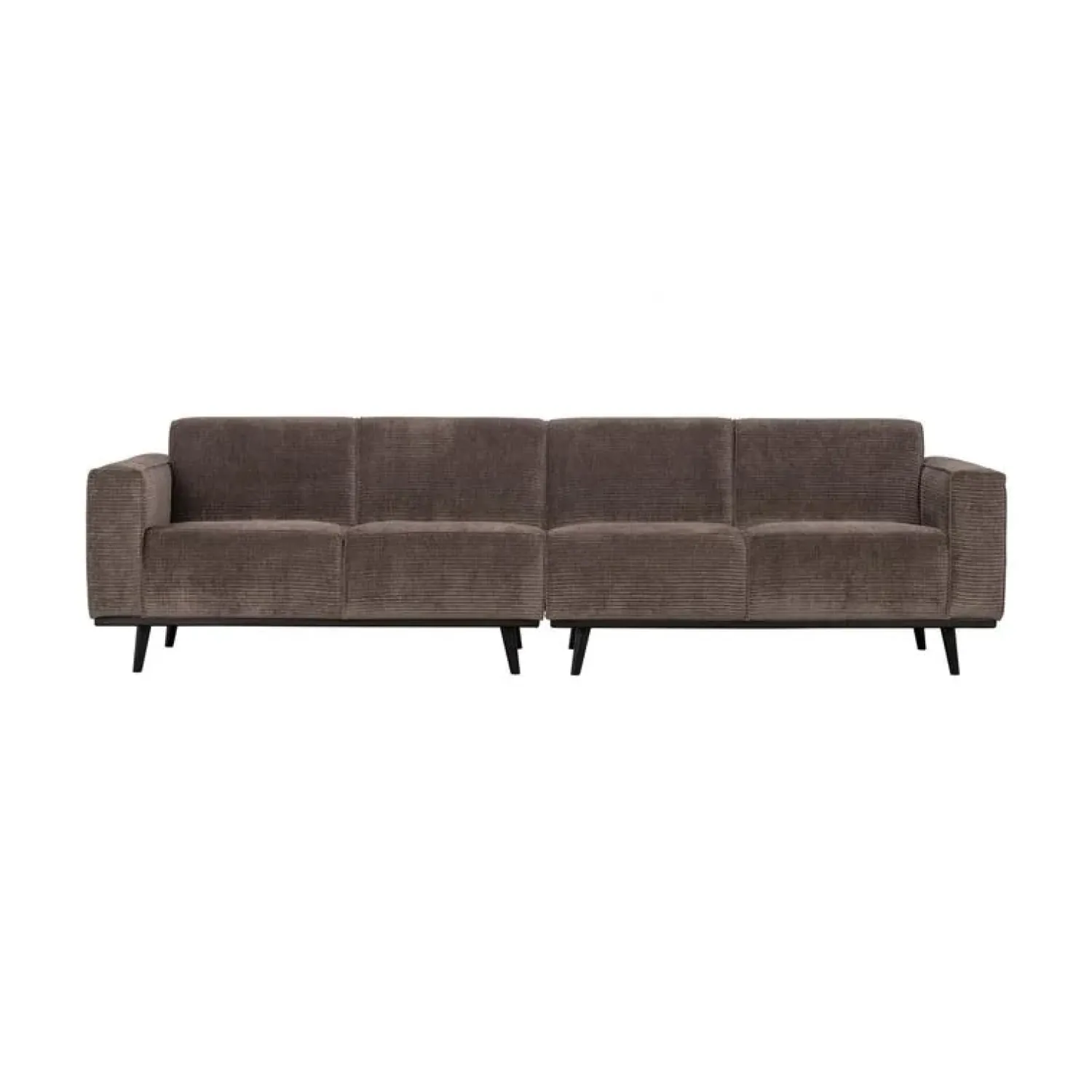 WOOOD 3 Zitsbanken|Statement 4-Zits Bank Ribstof Taupe 280cm