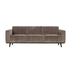 WOOOD 3 Zitsbanken|Statement 3-Zits Bank Ribstof Taupe 230cm