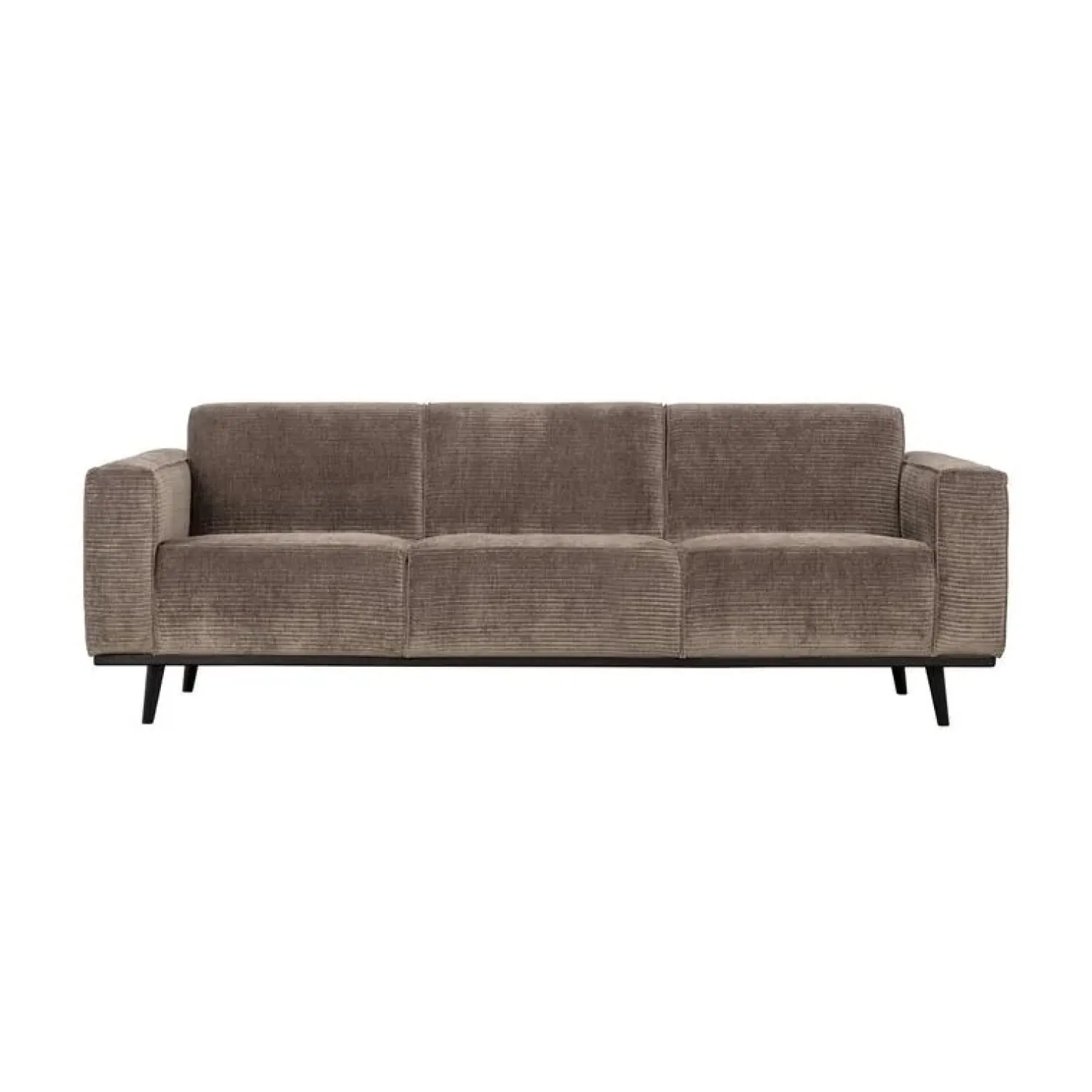 WOOOD 3 Zitsbanken|Statement 3-Zits Bank Ribstof Taupe 230cm