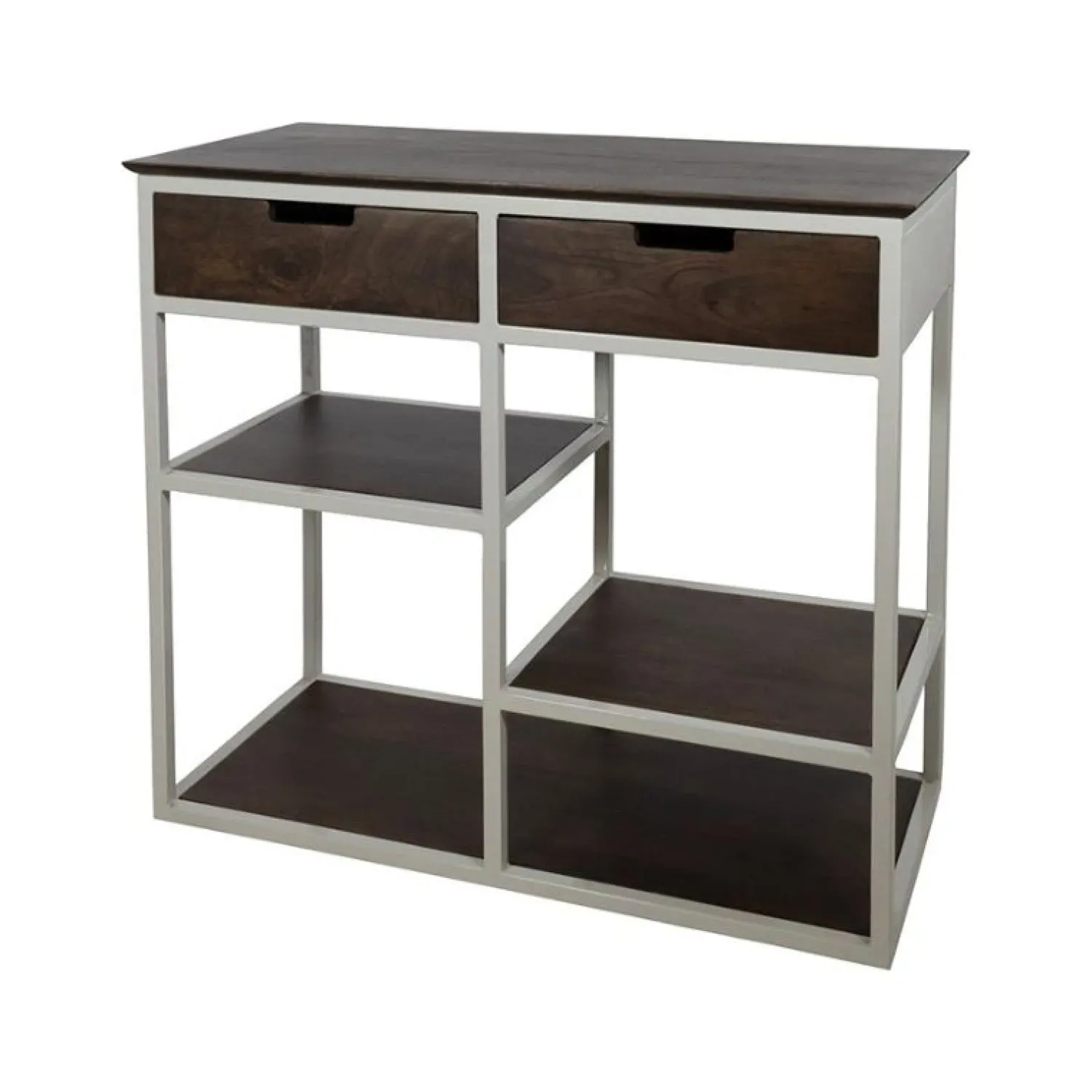 Mysons Wandkasten|Industriele Kasten|Stella lage Wandkast met 2 lades 86cm