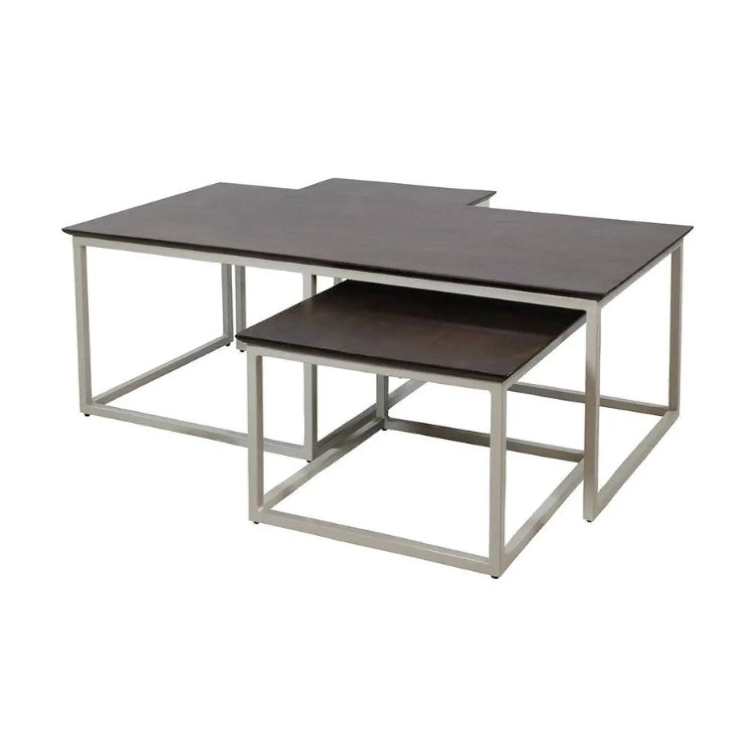 Mysons Salontafels|Stella Salontafel set van 2 rechthoek Walnoot