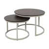 Mysons Salontafels|Stella Salontafel set van 2 rond Walnoot