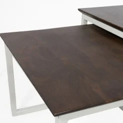 Mysons Salontafels|Stella Salontafel set van 2 vierkant Walnoot