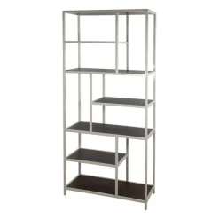 Mysons Vakkenkasten|Industriele Kasten|Stella Vakkenkast open Walnoot 84cm
