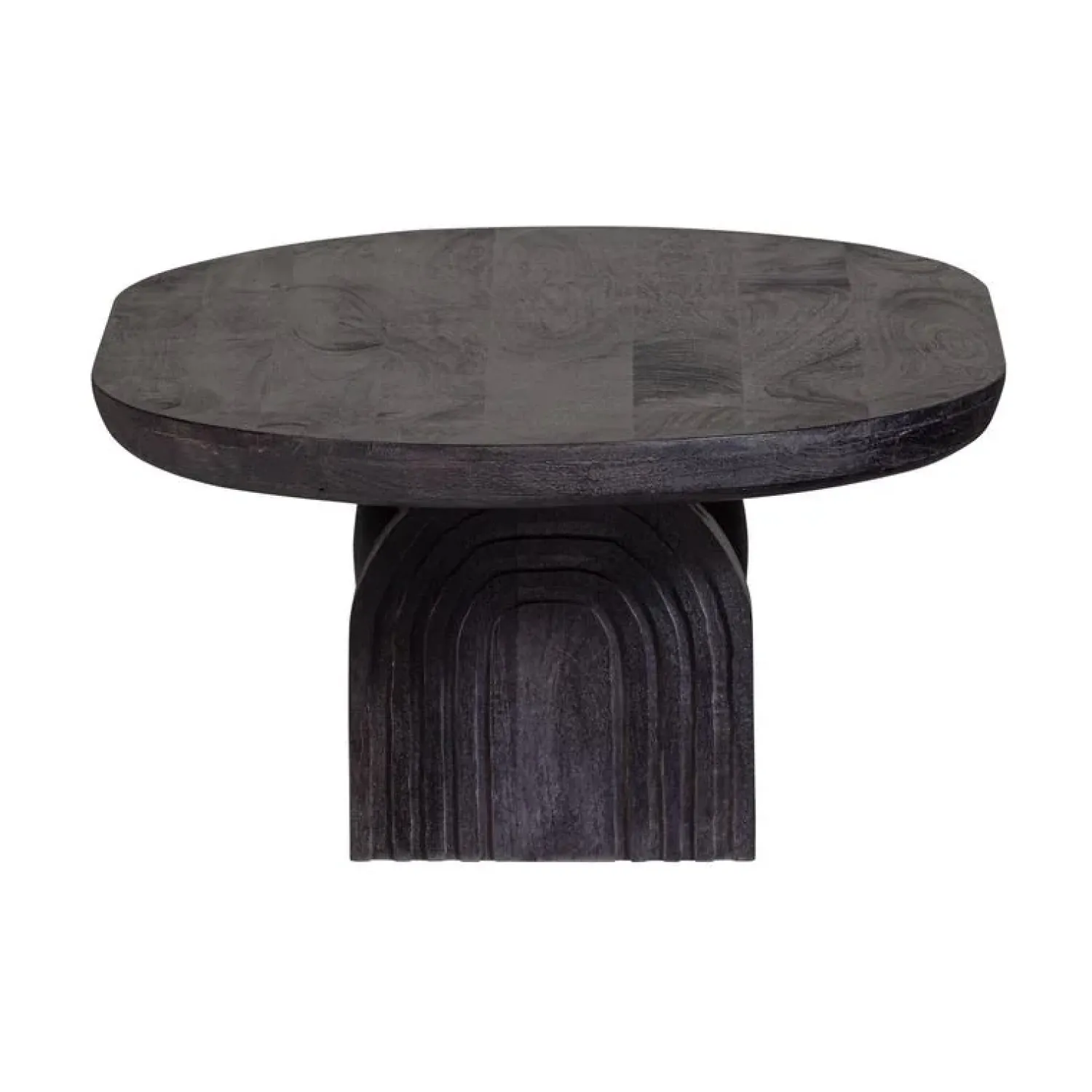 WOOOD Salontafels|Steppe Salontafel Mangohout Zwart 110cm