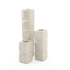 By Boo Kaarsenhouders|Steve Kaarshouder set van 3 Taupe