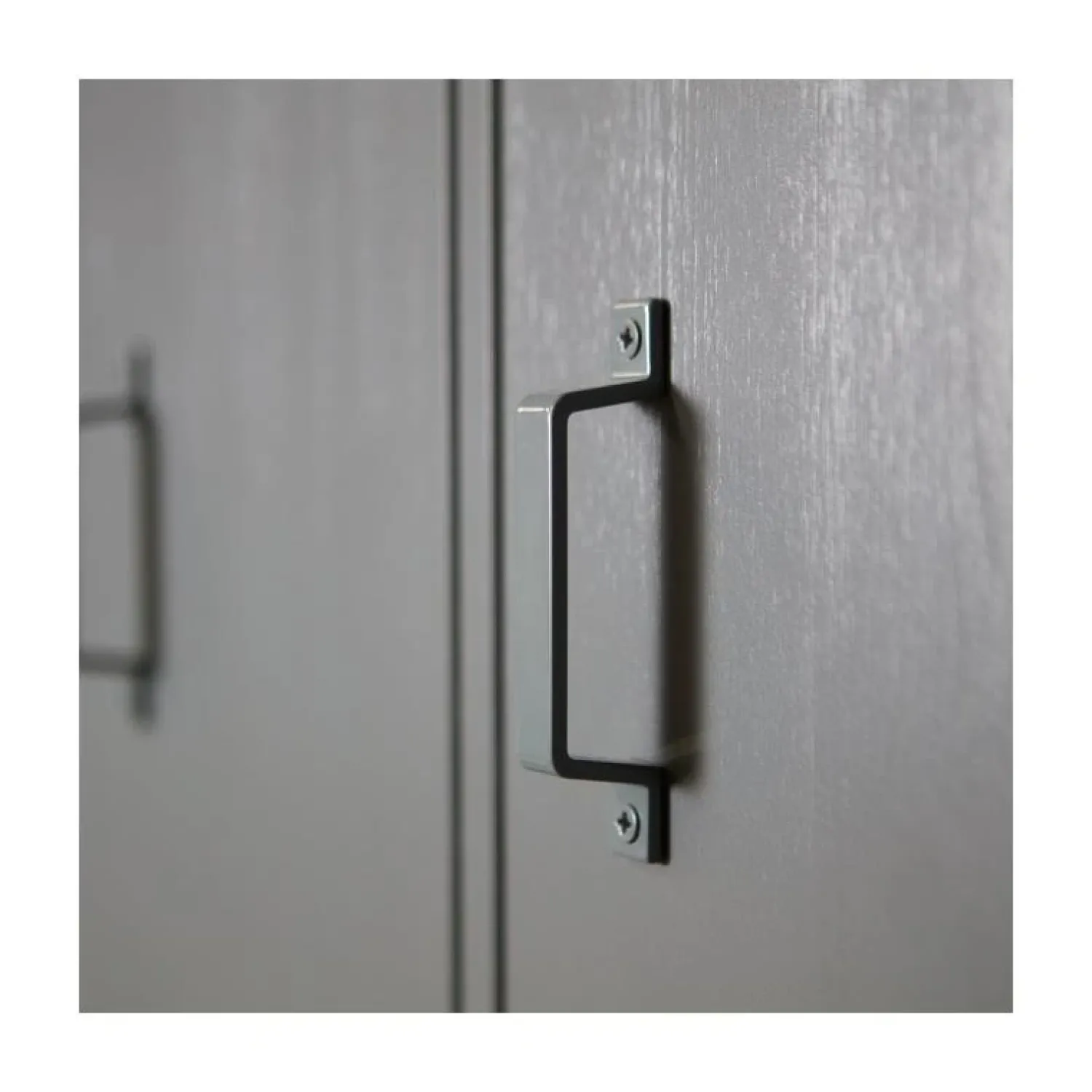WOOOD Lockerkasten|Industriele Kasten|Stijn Lockerkast 2-Deurs Steel Grey 103cm