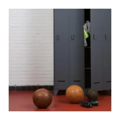 WOOOD Lockerkasten|Industriele Kasten|Stijn Lockerkast 2-Deurs Steel Grey 103cm