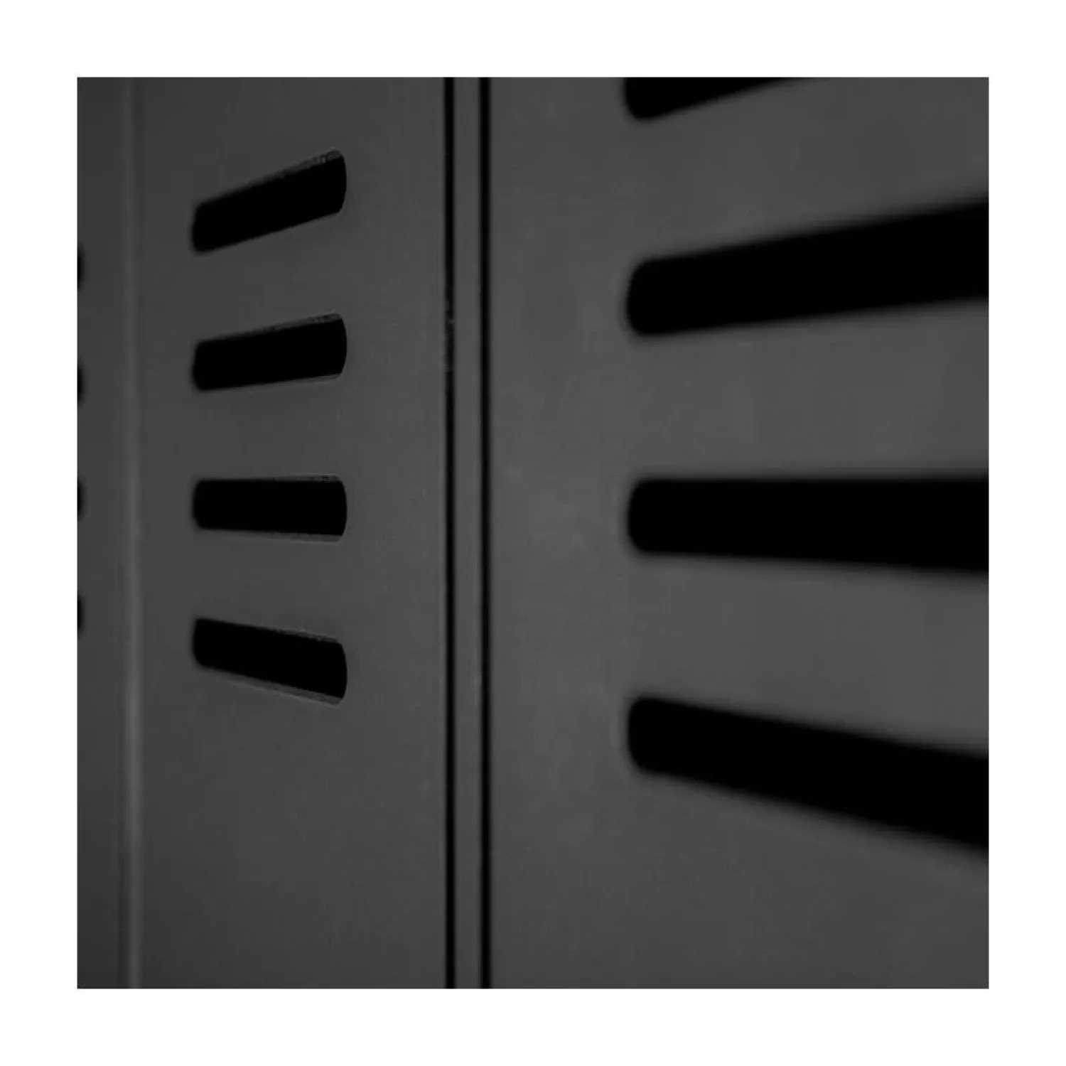 WOOOD Lockerkasten|Industriele Kasten|Stijn Lockerkast 2-Deurs Zwart 103cm