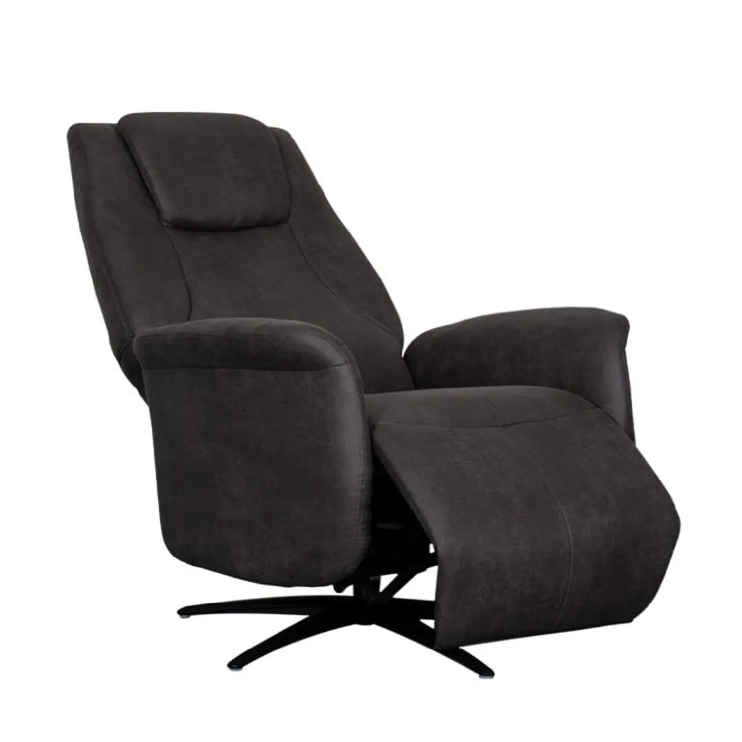 Label51 Fauteuils|Stockholm Fauteuil Antraciet Microleder Elektrisch