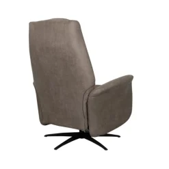 Label51 Fauteuils|Stockholm Fauteuil Taupe Microleder Elektrisch