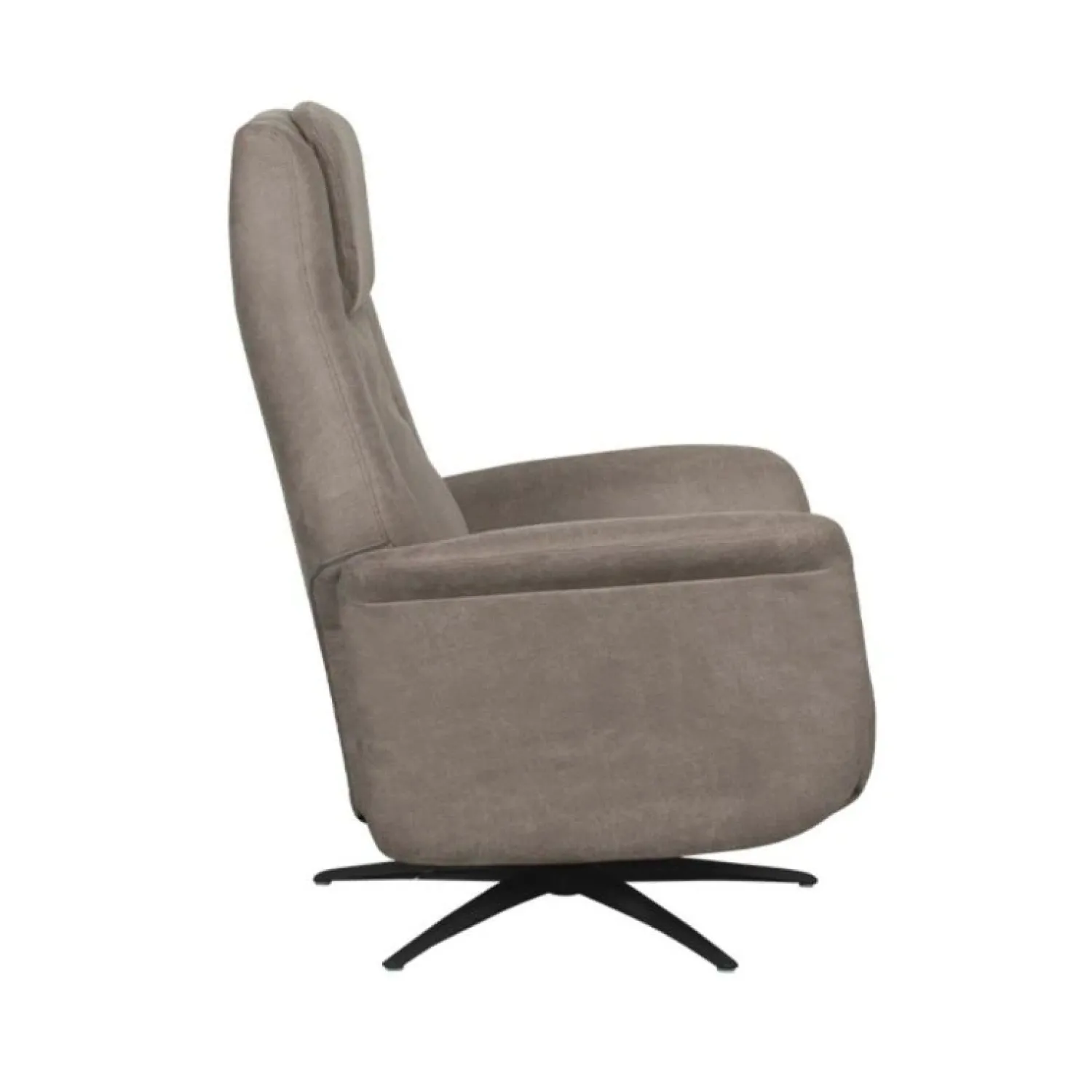 Label51 Fauteuils|Stockholm Fauteuil Taupe Microleder Elektrisch