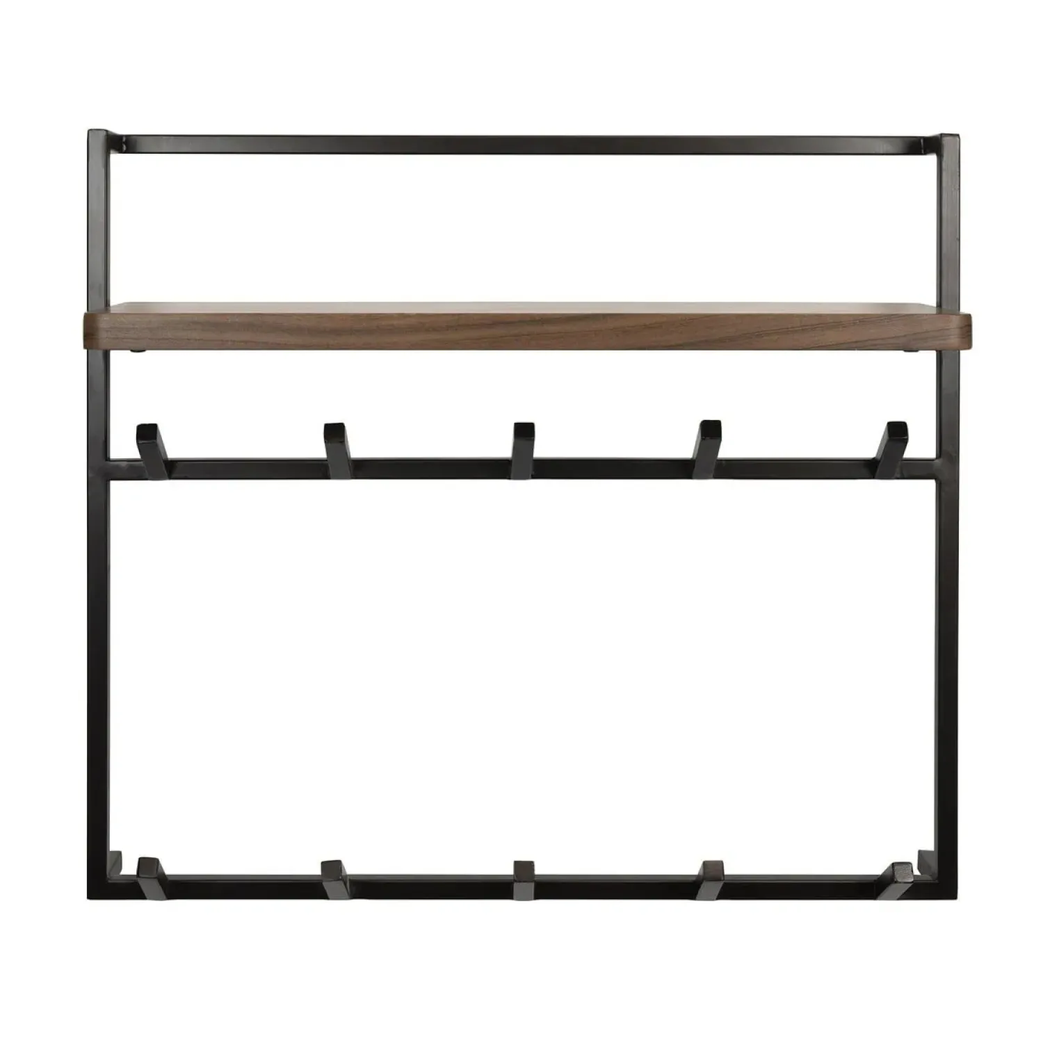 Kalfort Kapstokken|Stockton Kapstok hoog 12 haken Bruin 85cm