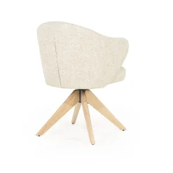 Eleonora Eetkamerstoelen|Stoel Connor naturel beige