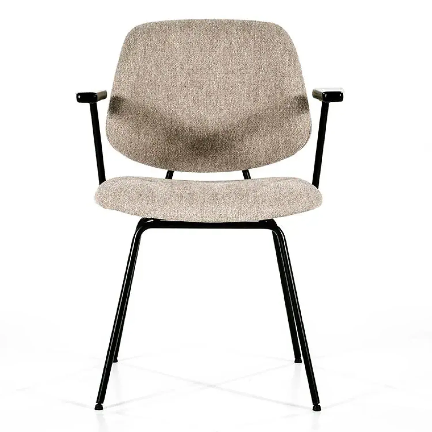 Eleonora Eetkamerstoelen|Stoel Lynn met arm - beige fletcher