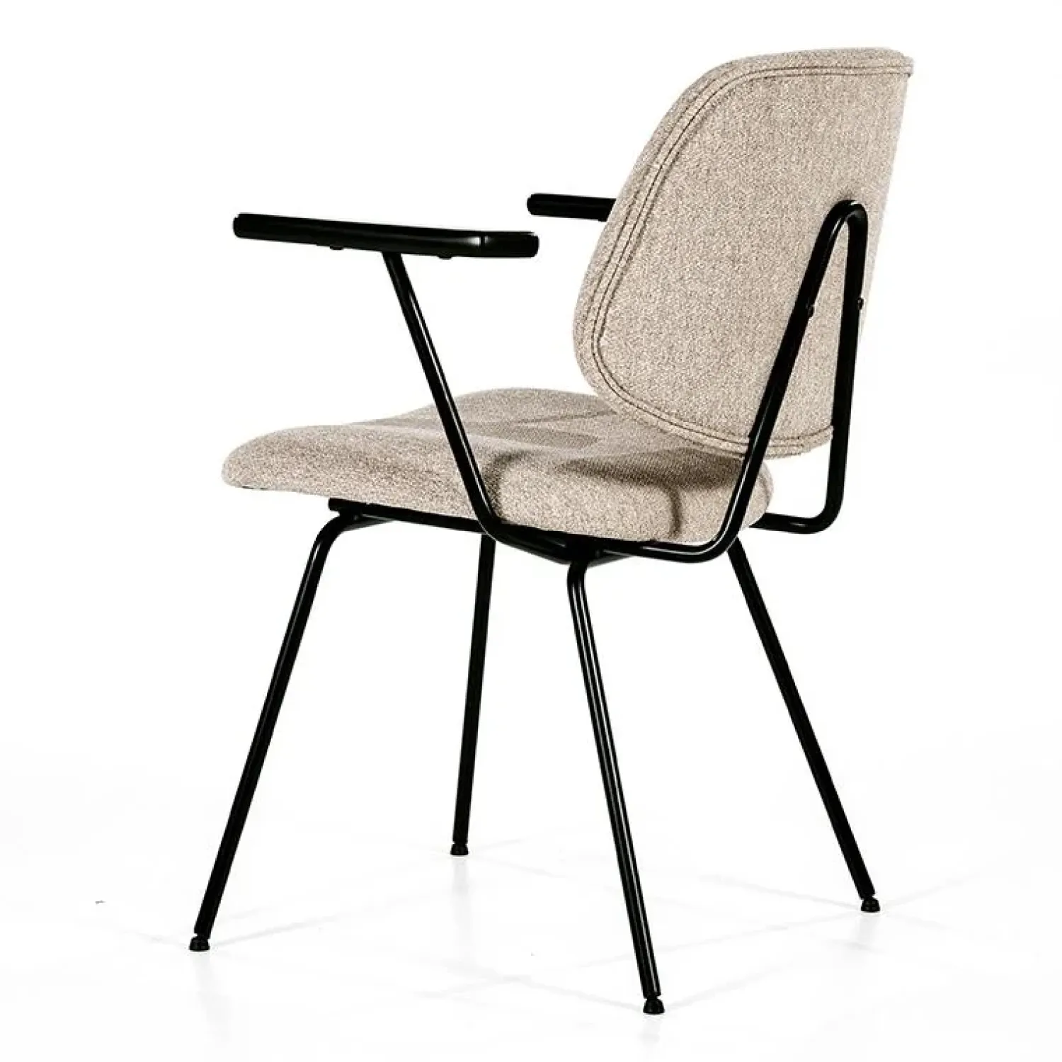 Eleonora Eetkamerstoelen|Stoel Lynn met arm - beige fletcher
