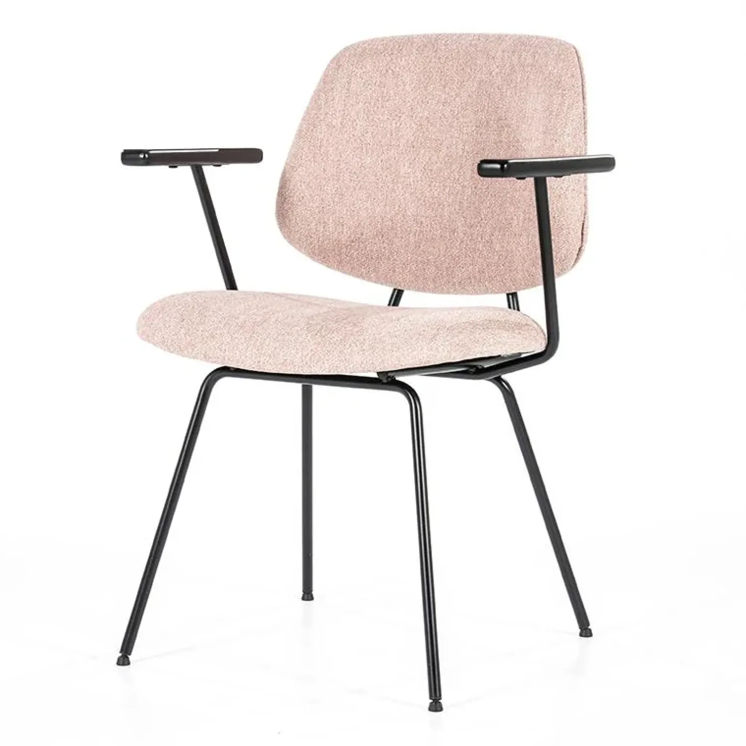 Eleonora Eetkamerstoelen|Stoel Lynn met arml - roze fletcher