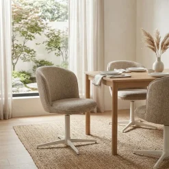 Eleonora Eetkamerstoelen|Stoel Molly taupe