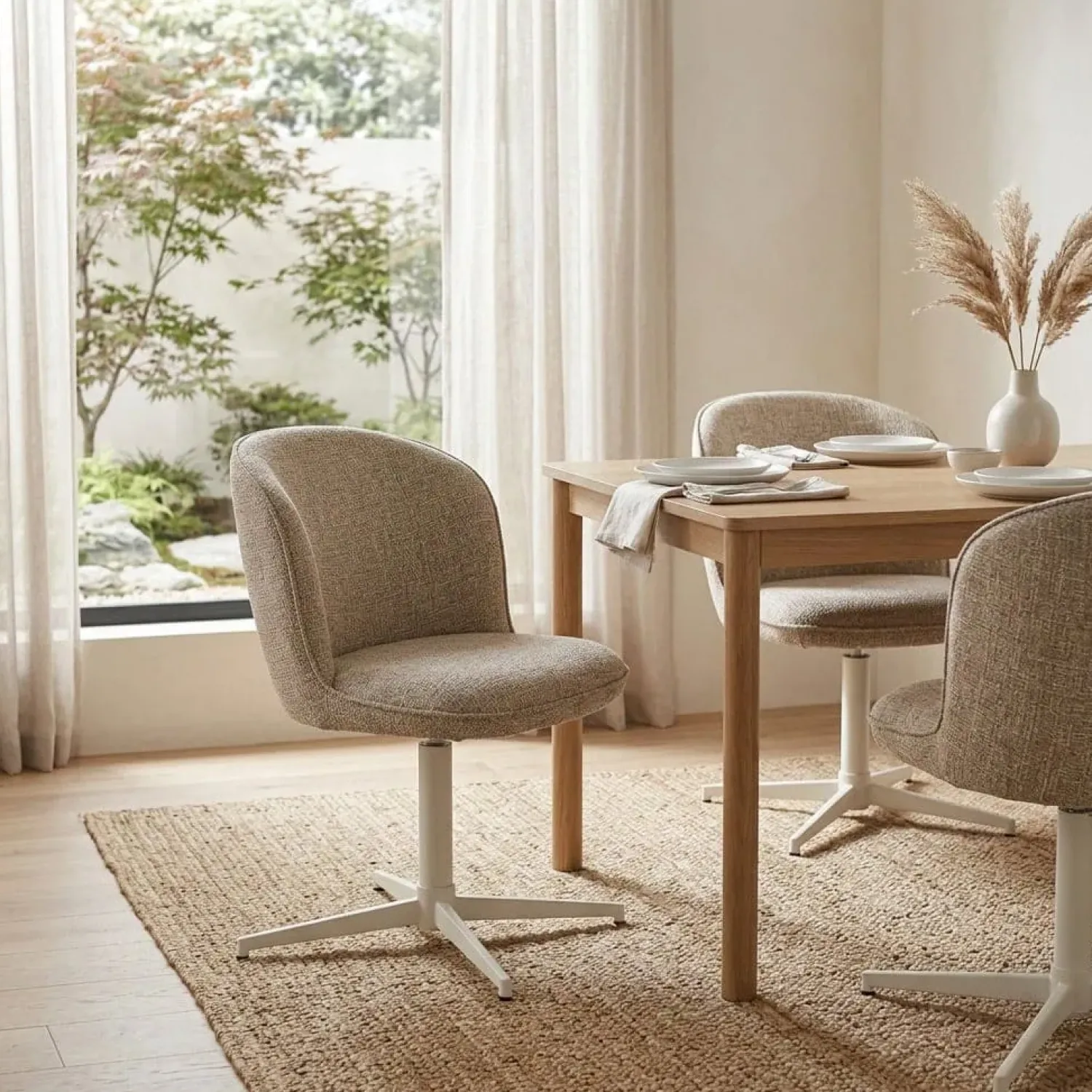 Eleonora Eetkamerstoelen|Stoel Molly taupe