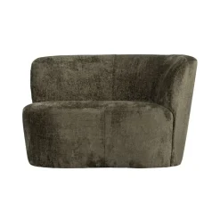 WOOOD Eetkamerbanken|Eetkamerbanken|Stone Bankje Rechts Warm Groen 112cm
