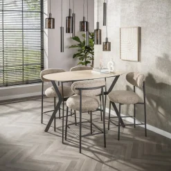 Kalfort Bartafels|Strato Bartafel deens ovaal Travertine 140cm