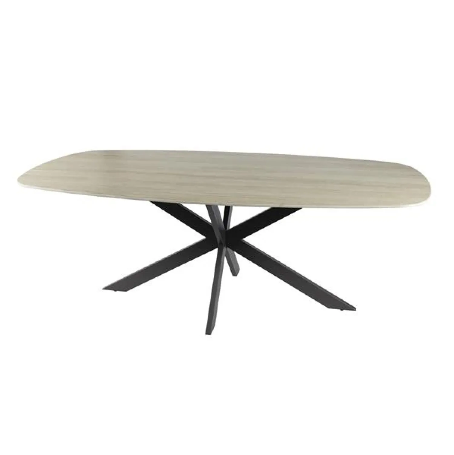 Kalfort Eettafels|Strato Eettafel deens ovaal Keramiek Travertin 215cm