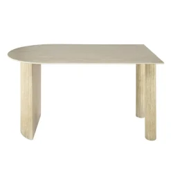 Kalfort Eettafels|Strato Eettafel ovaal Keramiek travertine 140cm