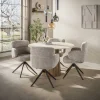 Kalfort Eettafels|Strato Eettafel Rond keramiek Travertin 120cm