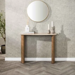 Kalfort Sidetables|Strato Sidetable/Kaptafel Keramiek travertin 100cm