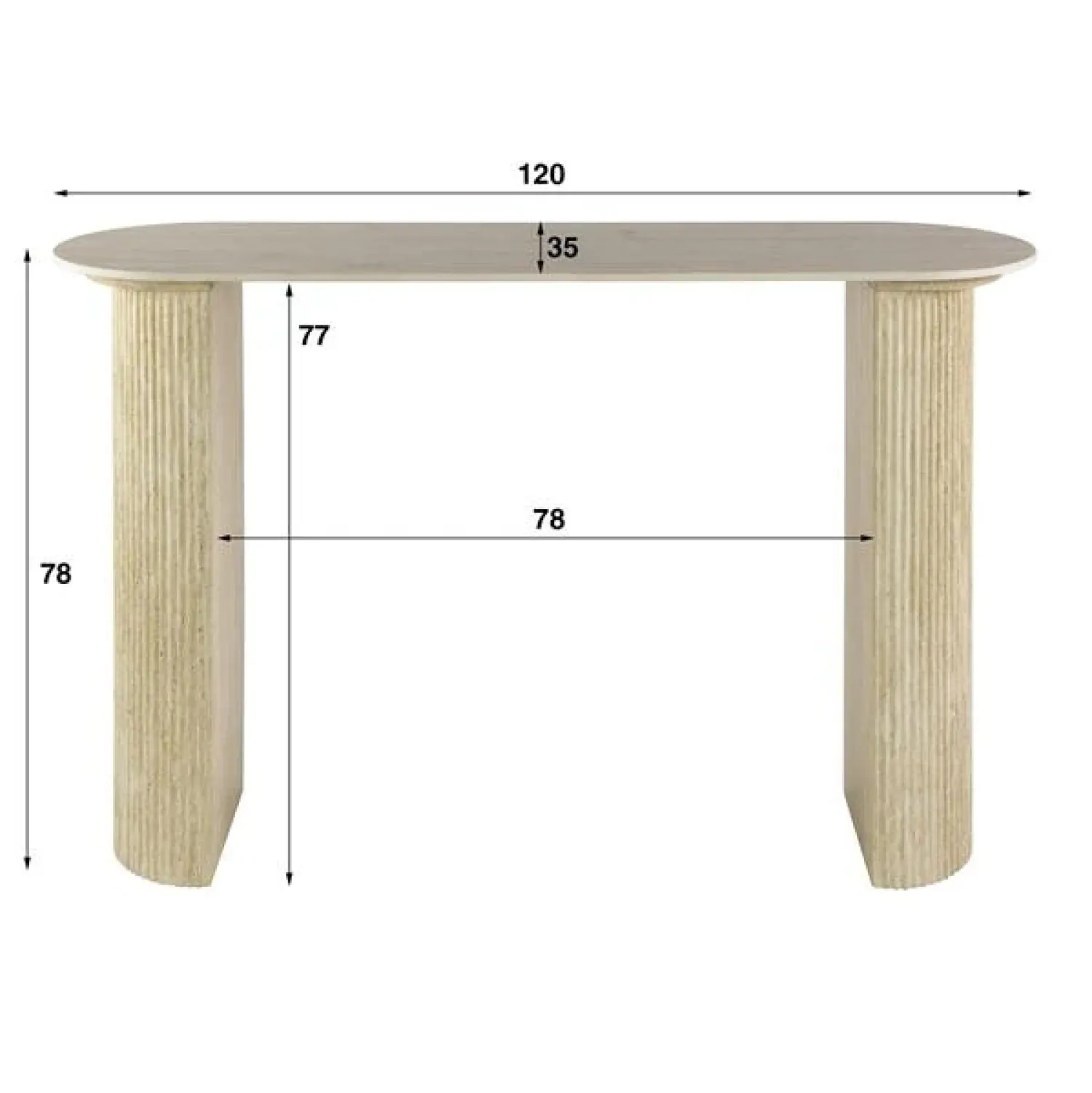 Kalfort Salontafels|Sidetables|Strato Sidetable Keramiek travertin 120cm
