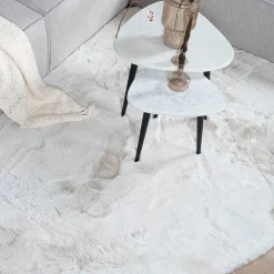 Decor 88 Vloerkleden|Suave vloerkleed rond ivoor 160cm x 160cm