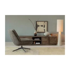 WOOOD Industriele Kasten|Tv Meubels|Sun Tv Meubel Teak Bruin 200cm