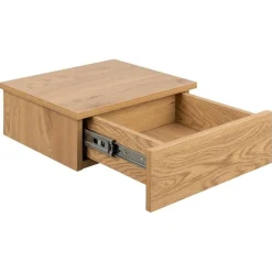 Nordhavn Nachtkastjes|Industriele Kasten|Svea zwevend Nachtkastje 1 lade Naturel 37cm