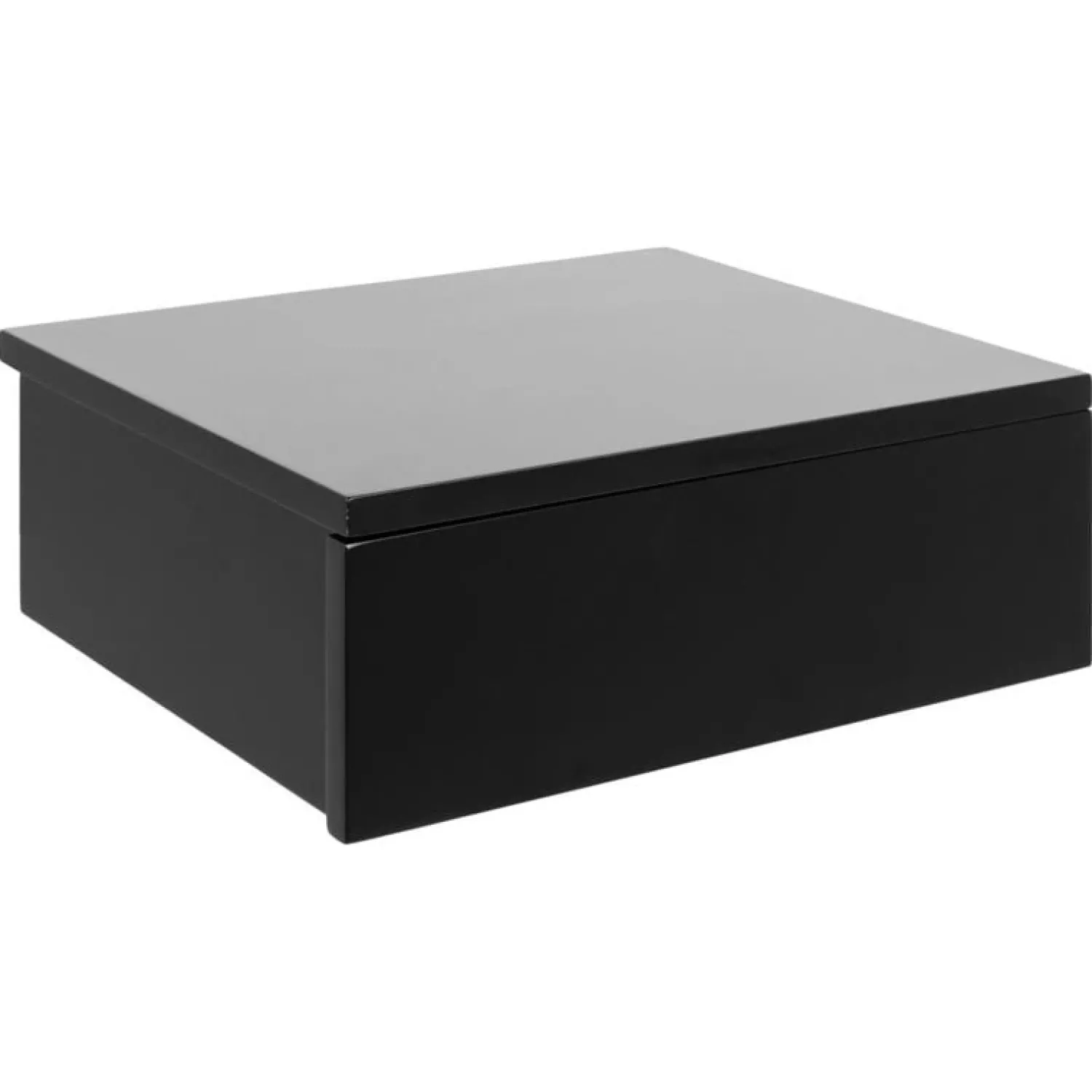 Nordhavn Nachtkastjes|Industriele Kasten|Svea zwevend Nachtkastje 1 lade Zwart 37cm
