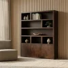 Vane Living Wandkasten|Vakkenkasten|Sven Boekenkast XL walnoot 160cm