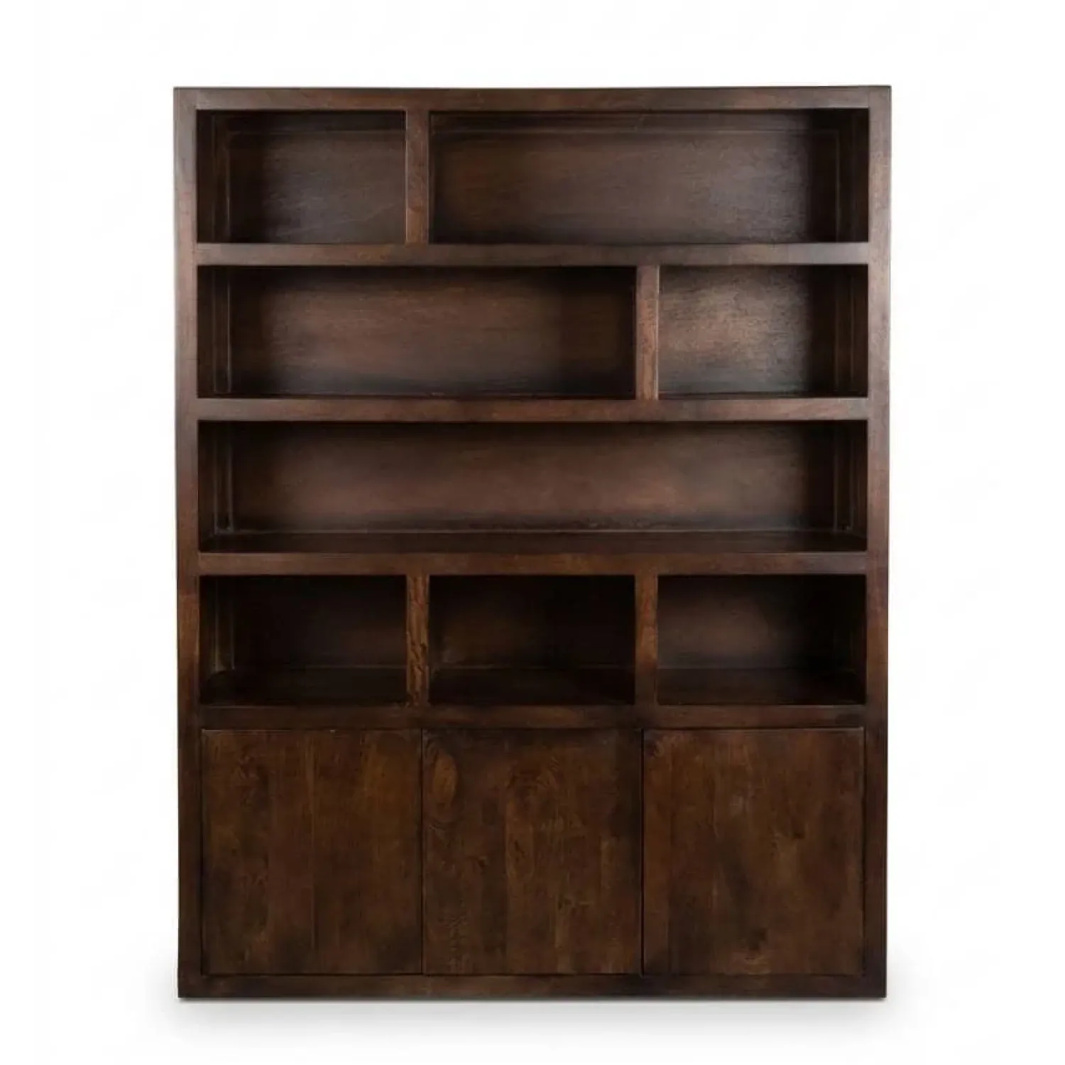 Vane Living Wandkasten|Vakkenkasten|Sven Boekenkast XL walnoot 160cm