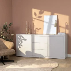 Vane Living Dressoirs|Industriele Kasten|Sven Dressoir zand 180cm