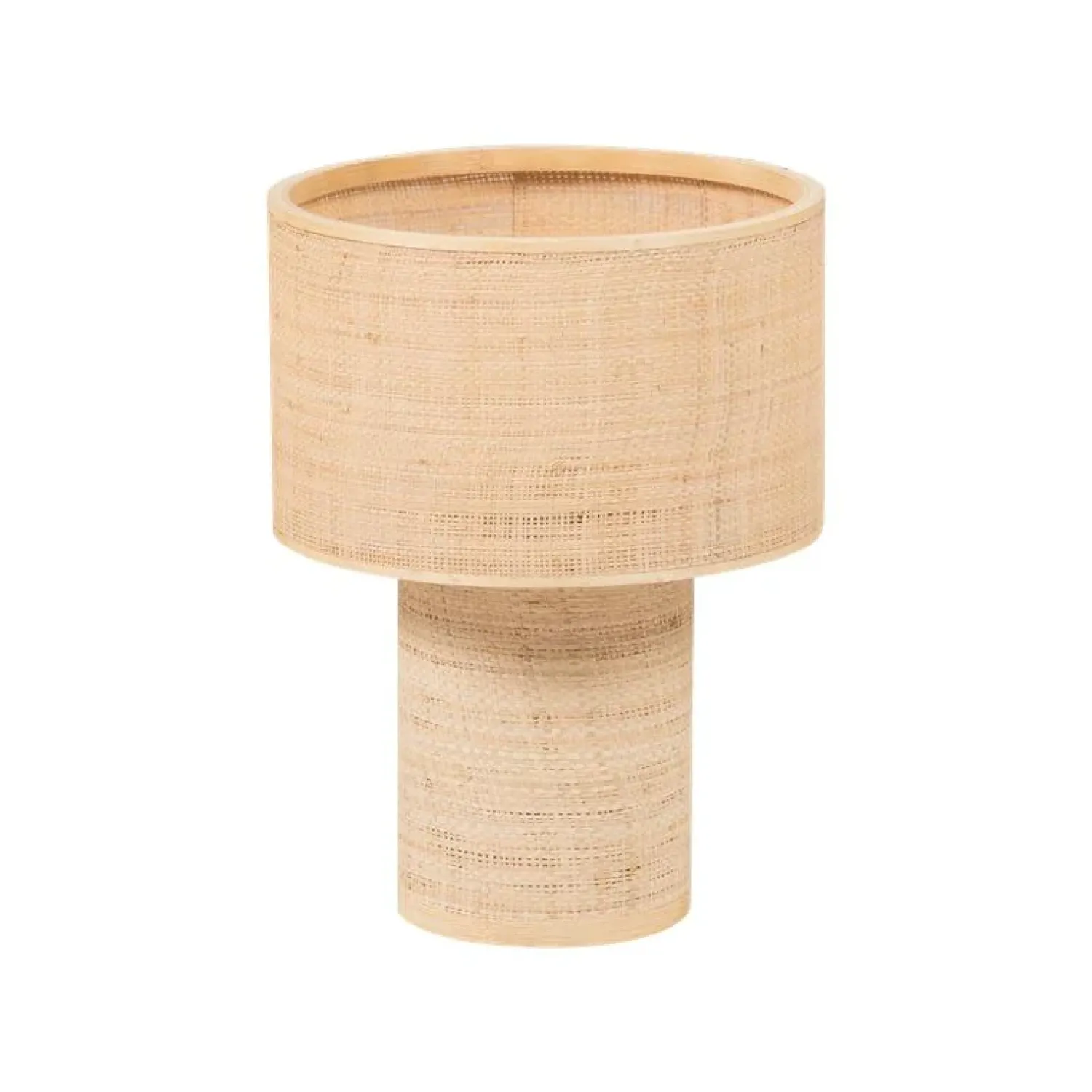 WOOOD Tafellampen|Syro 1-lichts Tafellamp Raffia 28cm