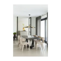 WOOOD Eettafels|Tablo Eettafel deens ovaal DL Eikenhout mystic brown 220cm