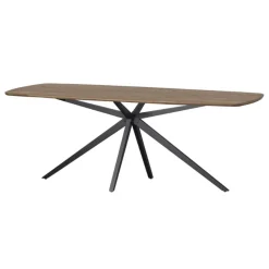 WOOOD Eettafels|Tablo Eettafel eiken Deens ovaal Bruin 220 cm
