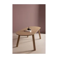 WOOOD Eettafels|Tablo Eettafel ovaal VL Eikenhout pebble grey 220cm