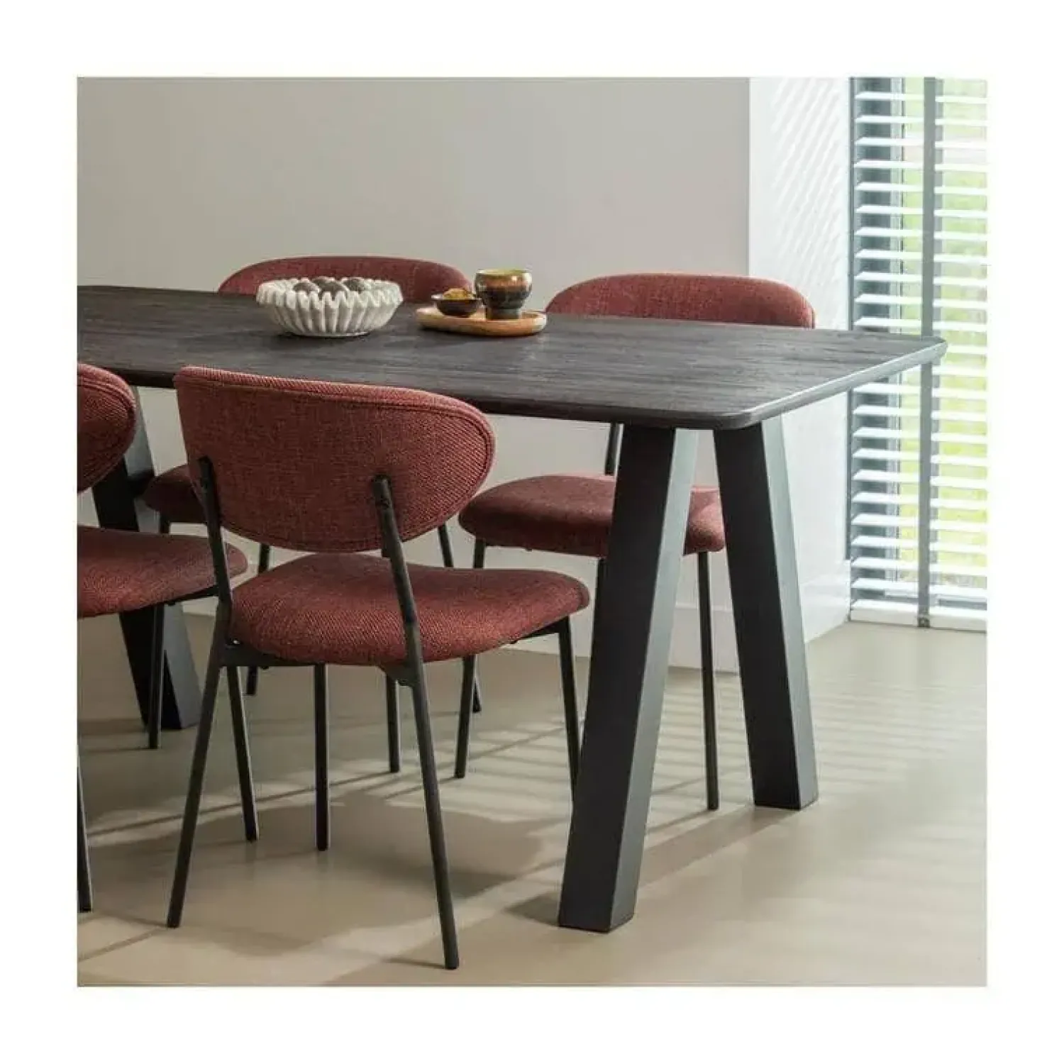 WOOOD Eettafels|Tablo Eettafel rechthoek Eikenhout mystic brown 160cm
