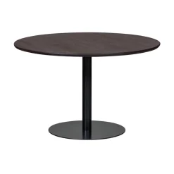 WOOOD Eettafels|Tablo Eettafel rond VL Eikenhout mystic brown 120cm