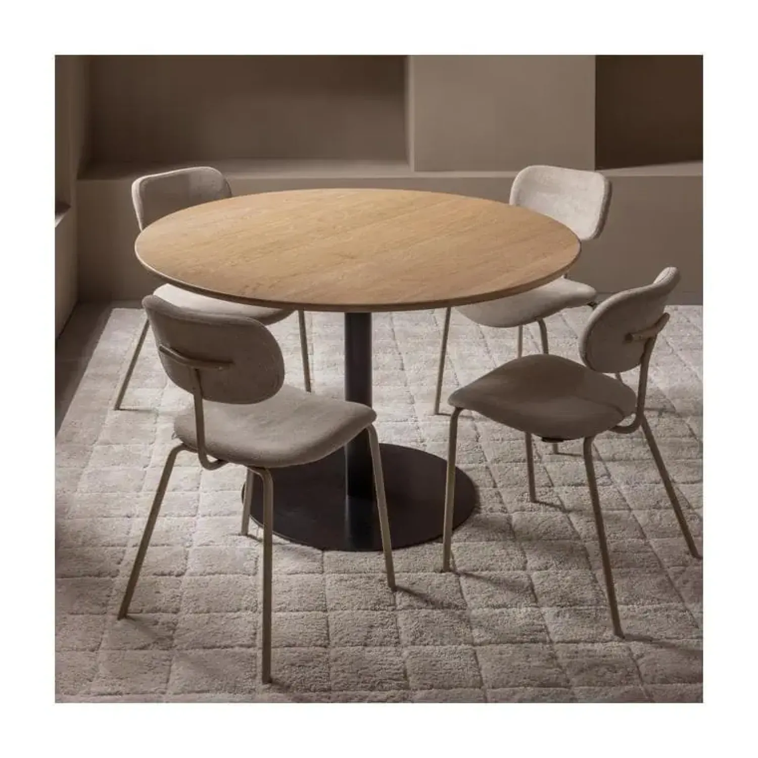WOOOD Eettafels|Tablo Eettafel rond VL Eikenhout naturel 120cm