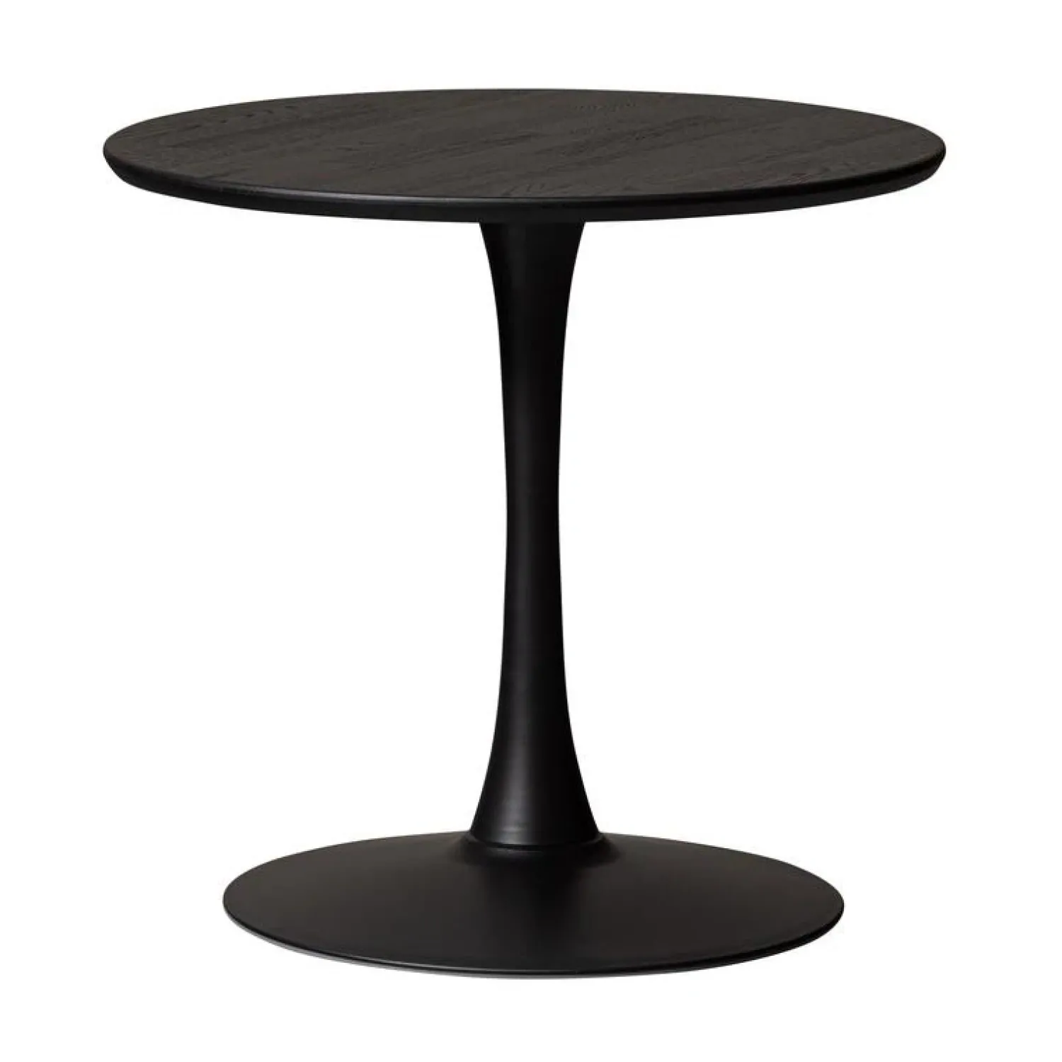 WOOOD Eettafels|Tablo Eettafel rond VL Eikenhout zwart 80cm