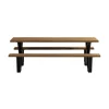 WOOOD Tuintafels|Tablo Picknicktafel Ayoushout met zwarte poot