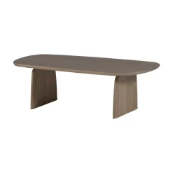 WOOOD Salontafels|Tablo Salontafel organisch Eikenhout pebble grey 110cm