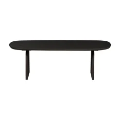 WOOOD Salontafels|Tablo Salontafel organisch Eikenhout zwart 110cm