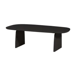 WOOOD Salontafels|Tablo Salontafel organisch Eikenhout zwart 110cm