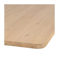 WOOOD Tafelbladen|Tablo Tafelblad Eikenhout naturel Curved 200x90cm